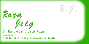 roza jilg business card